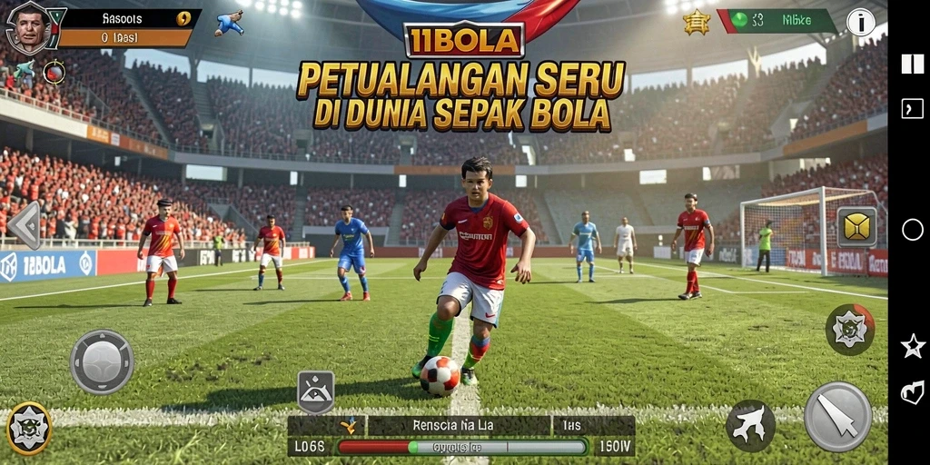 Tangkapan layar utama dari gameplay menarik 11BOLA.
