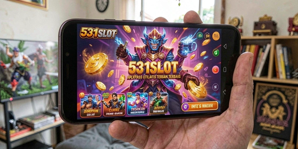 Screenshot utama dari tampilan aplikasi Utility 531SLOT yang menampilkan antarmuka yang bersih dan efisien.