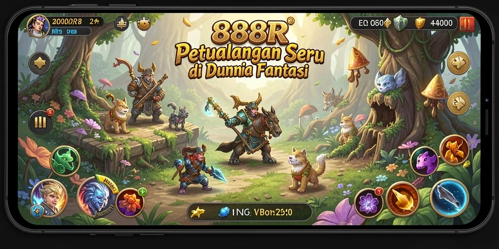 Sebuah gambar menampilkan gameplay petualangan yang seru di 888R.