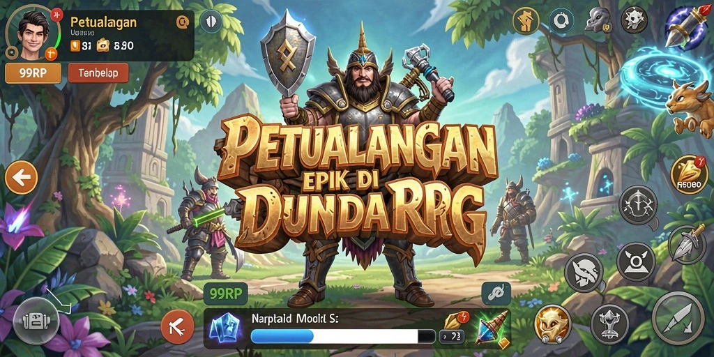 Tangkapan layar menampilkan aksi pertarungan yang mendebarkan di 99RP.