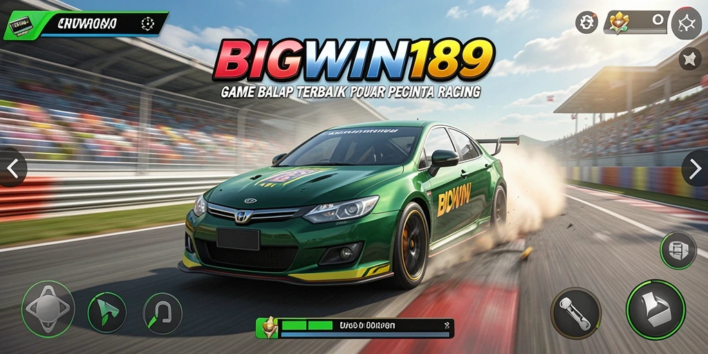 Tampilan seru gameplay balap di BIGWIN189 yang memukau.