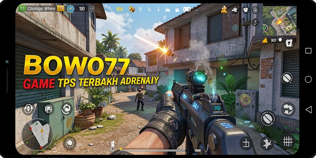 Screenshot tampilan gameplay seru BOWO77 sebagai game TPS.
