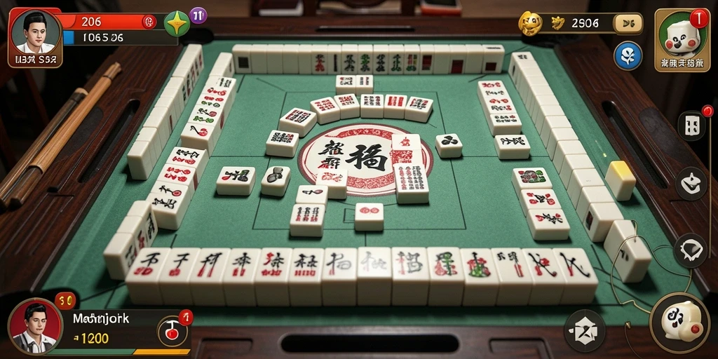 Tampilan gameplay Mahjong yang menarik dan menantang di D06.