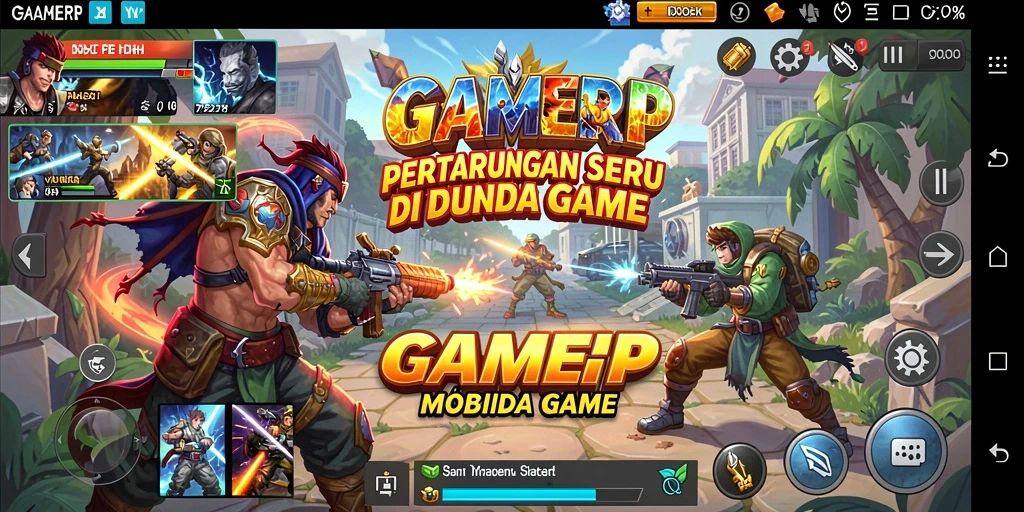 Tampilan menarik dari gameplay Fighting di GAMERP.