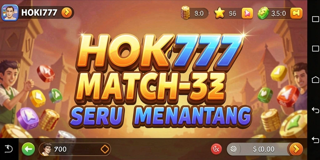 Tampilan gameplay seru saat mencocokkan objek di HOKI777.
