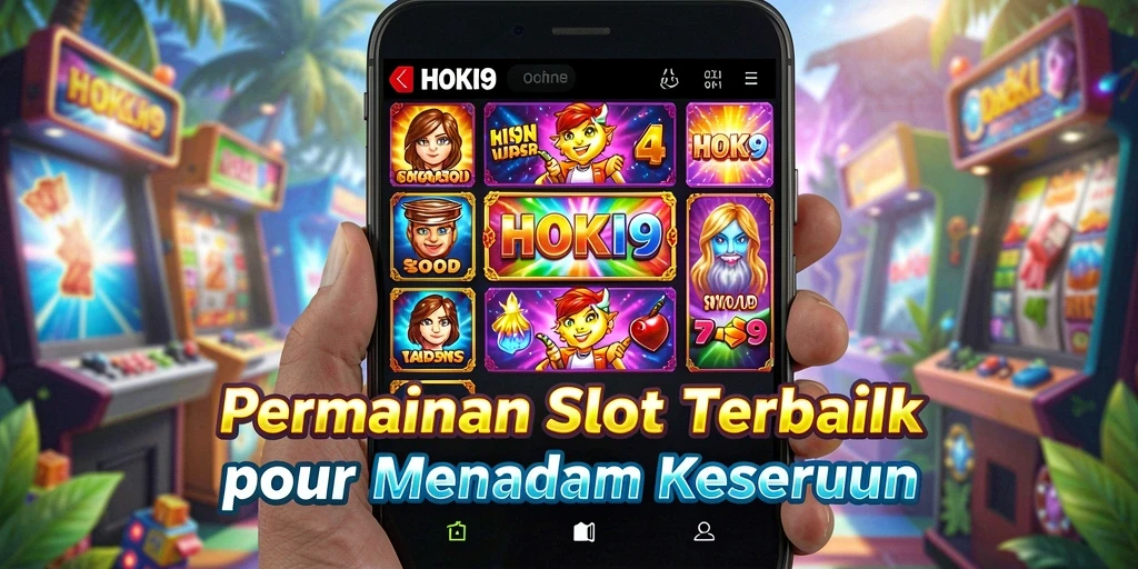 Screenshot gameplay HOKI9 yang menampilkan gulungan dan simbol-simbol menarik.