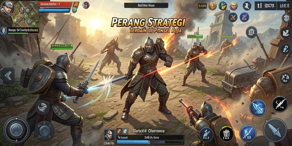 Tampilan gameplay menarik dari ID678 dengan pertempuran strategi yang mendebarkan.