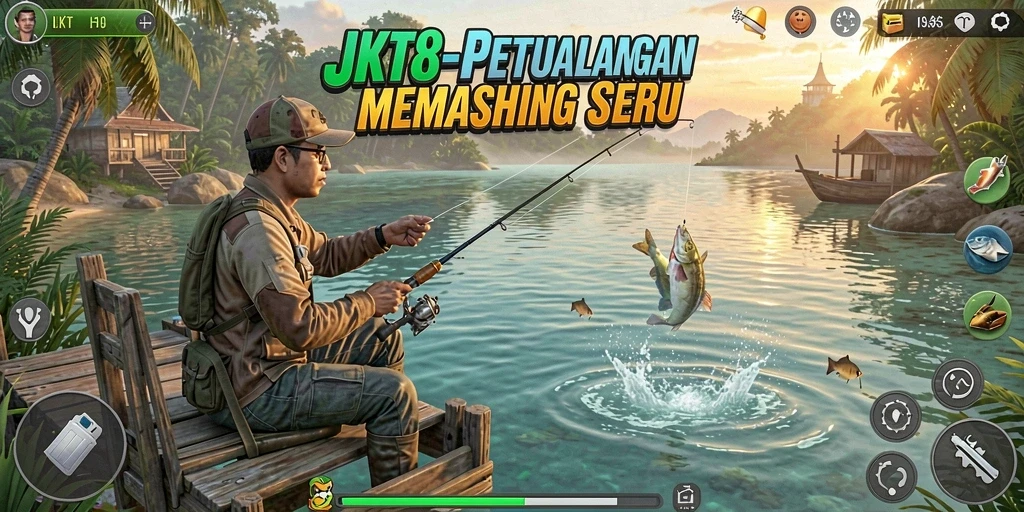 Tangkapan ikan yang mempesona dalam gameplay JKT8.