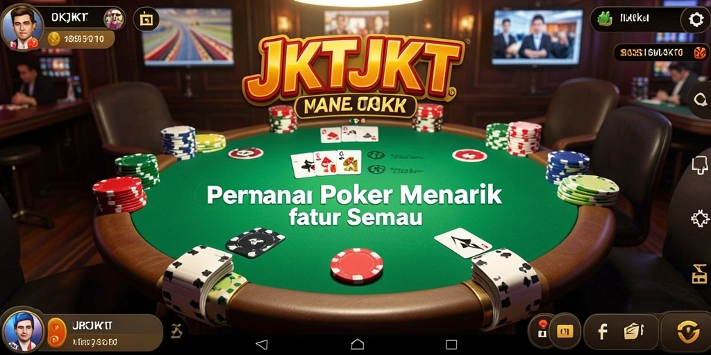 Tampilan seru dari permainan Poker di JKTJKT.