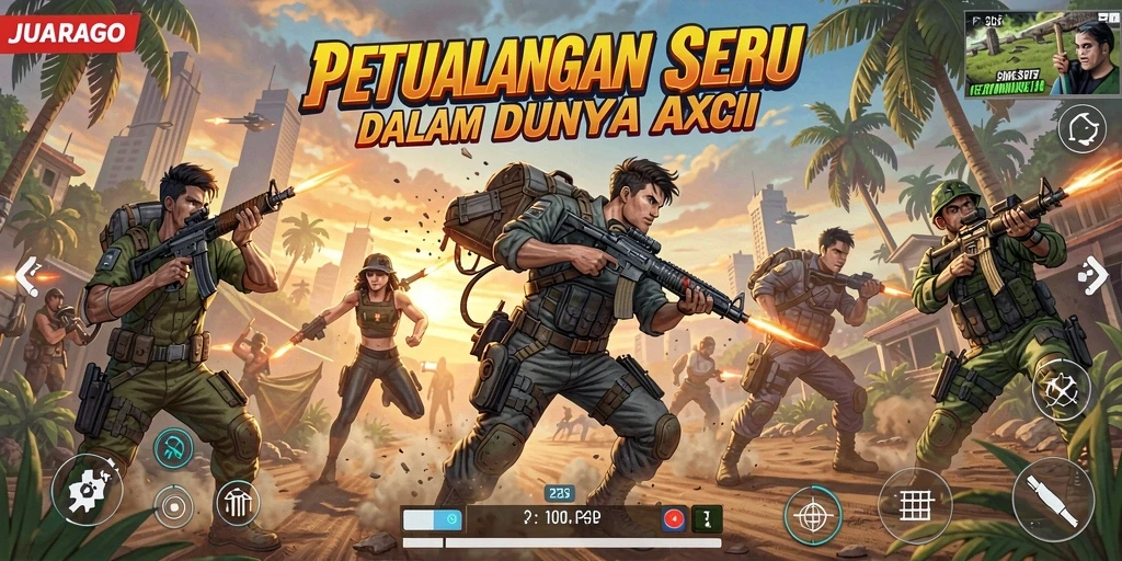 Screenshot dari gameplay JUARAGO yang penuh aksi.