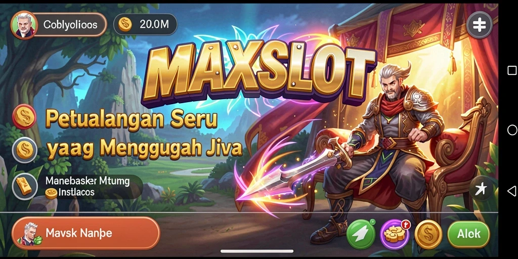 Gameplay MAXSLOT yang mendebarkan dan penuh aksi petualangan.