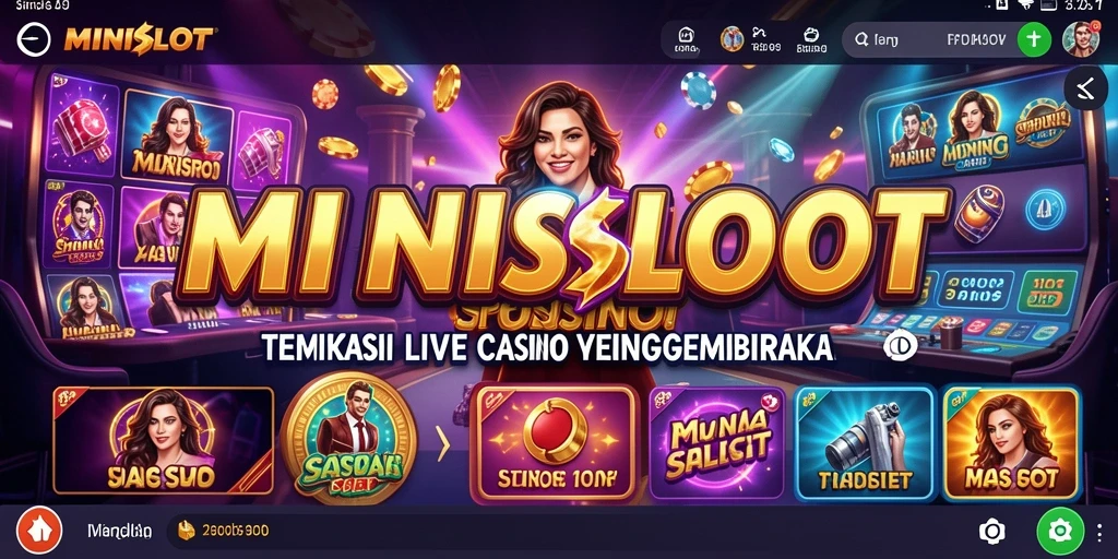 Tampilan gameplay Live Casino yang menarik di MINISLOT.