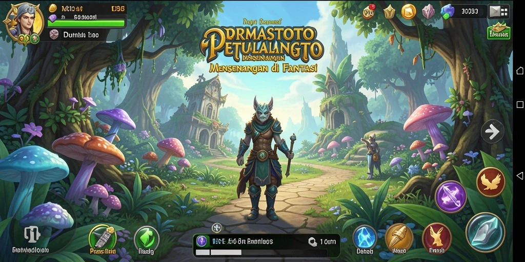 Screenshot gameplay ORMASTOTO menampilkan aksi menegangkan di dunia petualangan.
