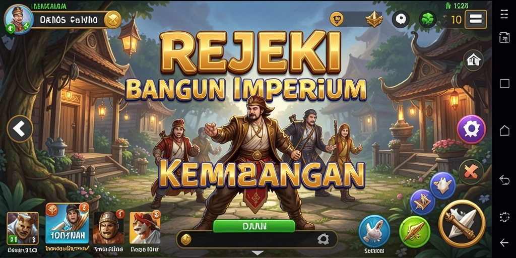 Screenshot gameplay menunjukkan pertempuran seru di pusat kekaisaran.