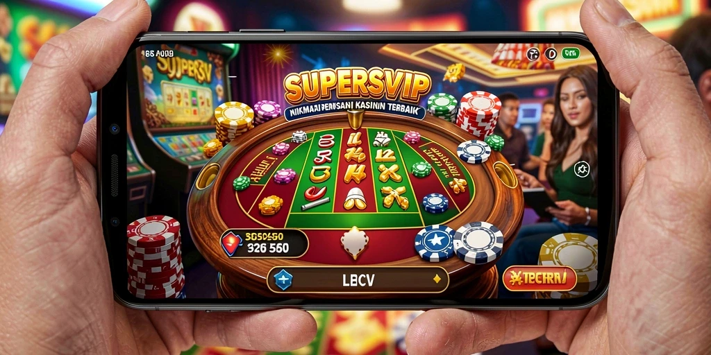 Tampilan gameplay menarik dari SUPERSVIP memperlihatkan keseruan permainan Kasino.