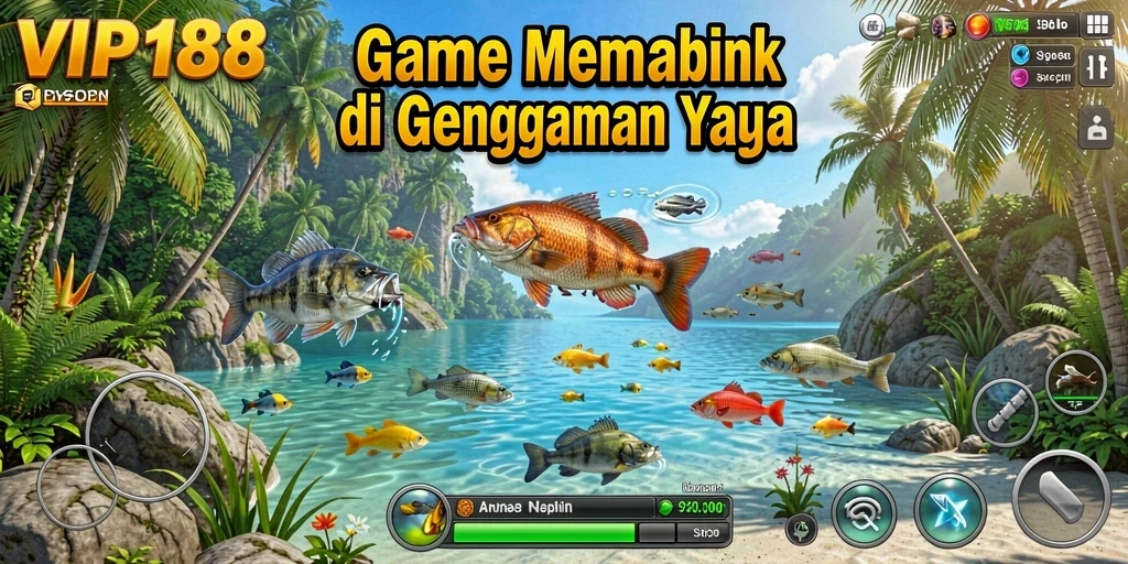 Gameplay VIP188 yang seru saat menangkap ikan.