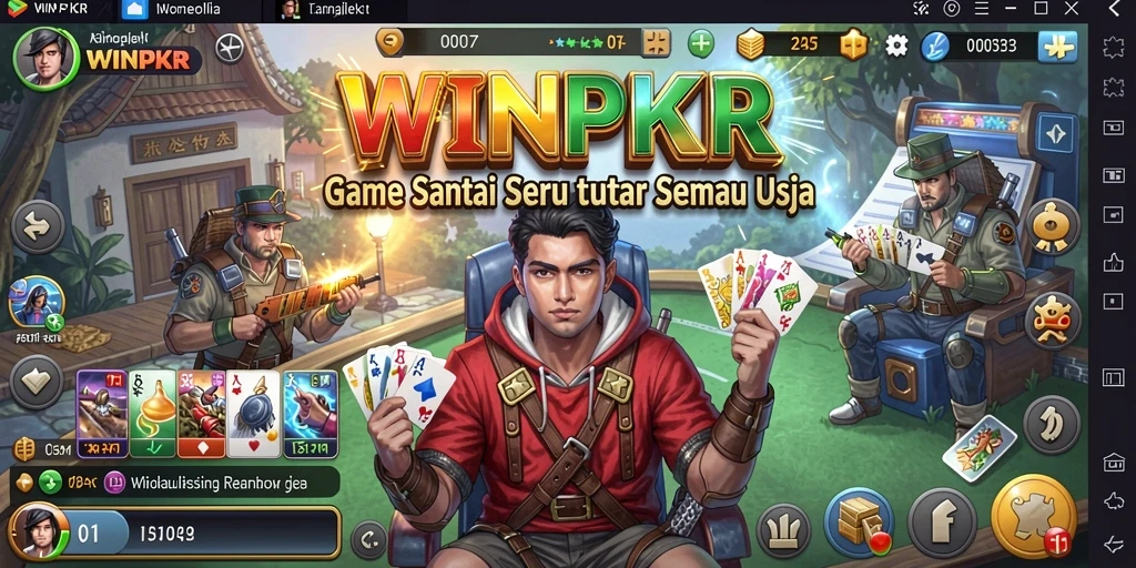 Tampilan gameplay WINPKR yang menghibur dan santai.